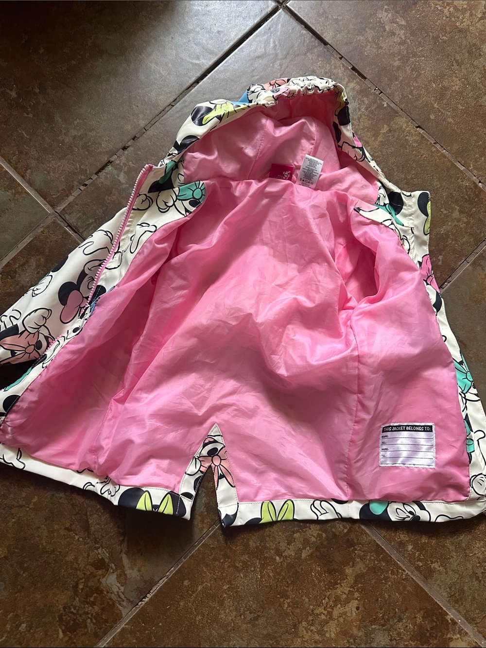 Disney Minnie Mouse Rain Jacket - Picture 4 of 5